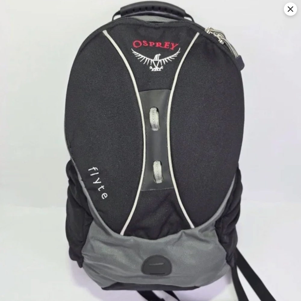 Osprey Flyte Backpack 25L- Black Gray Day Pack Hiking Lightweight